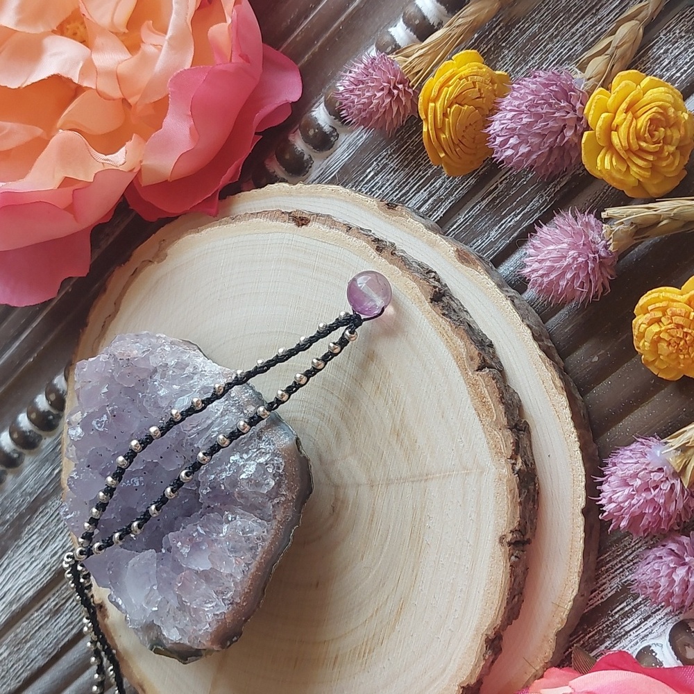 Fluorite Gemstone Necklace Artisan Made by Rust Belt Raised